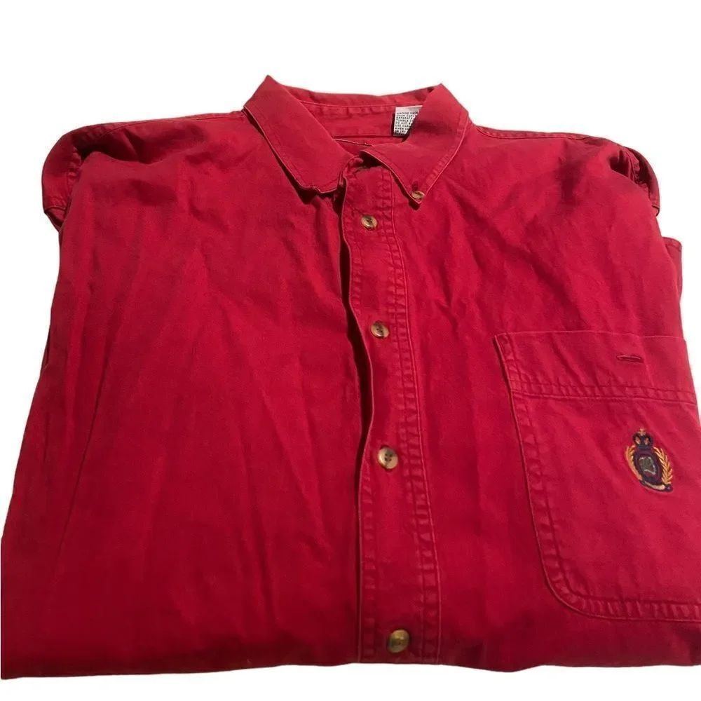 Bugle Boy Company size large long sleeved button down vintage look excellent G1